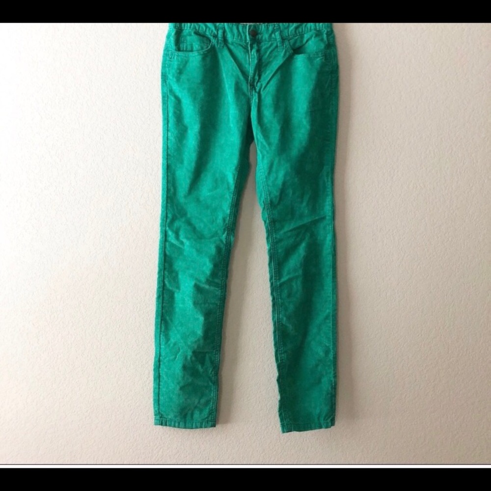 Free People green corduroy Pants